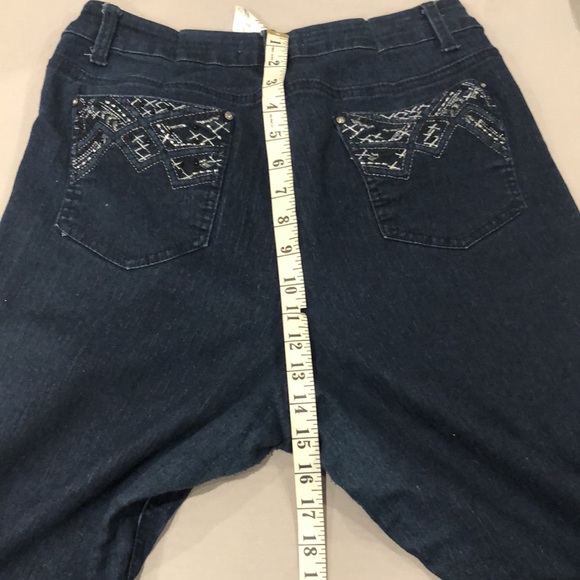 CLEO | Dark Wash 5 Pocket Slim Leg Jean SIZE 14 - Picture 8 of 16